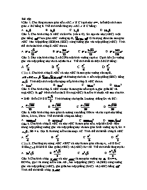 Trắc nghiệm môn Toán lớp 7